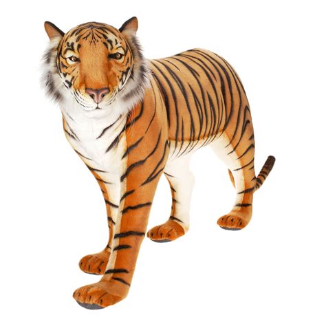 stuffed animal tiger large|large standing tiger stuffed animal.